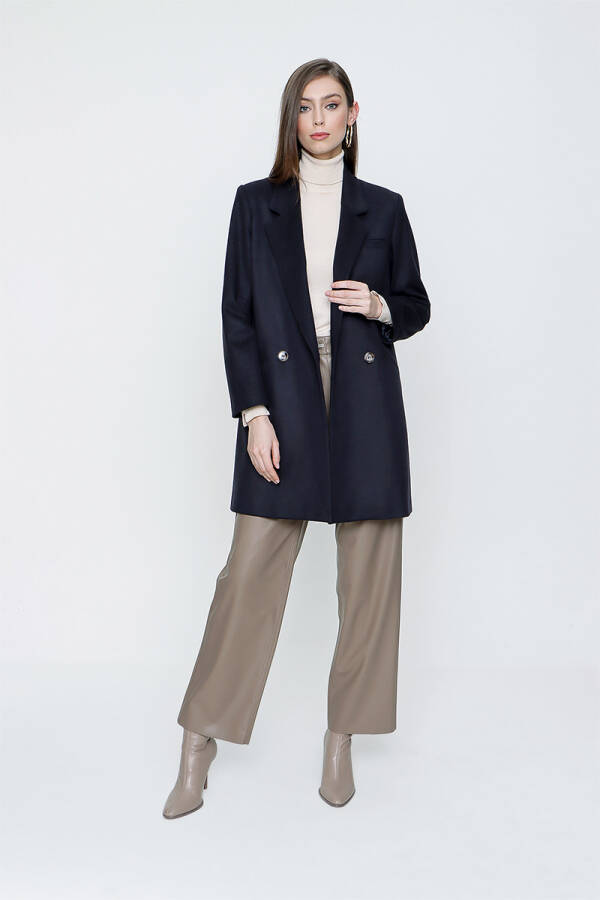 Lacivert Kruvaze Kapama Kaban - Aker (1)