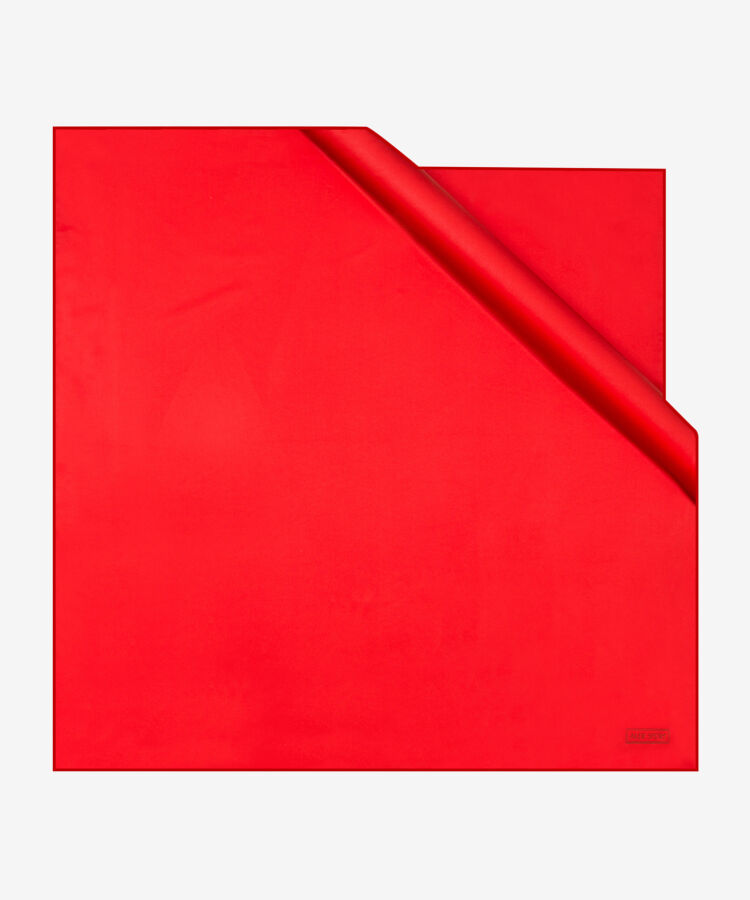 Kırmızı 90X90 Sport Twill Eşarp - 1