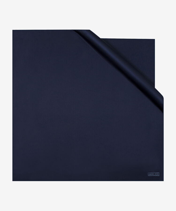 Lacivert 90X90 Sport Twill Eşarp - 1
