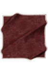 Bordo 90X90 İpek Krep Saten Eşarp 