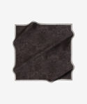 Koyu Gri 90X90 İpek Krep Saten Eşarp - 2