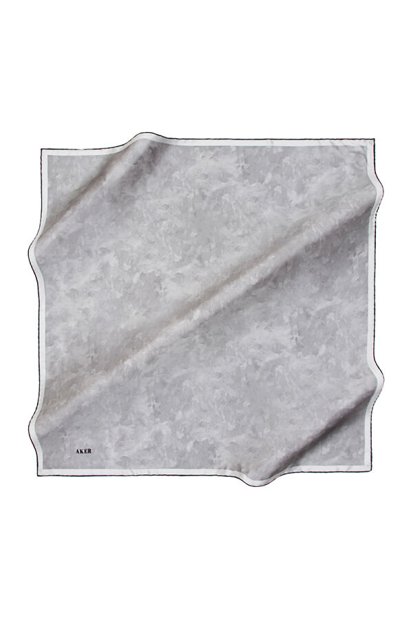 Taş 90X90 İpek Krep Saten Eşarp - 1