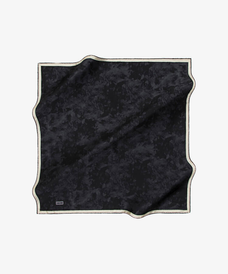Fırça Desenli 90X90 İpek Twill Eşarp - 1