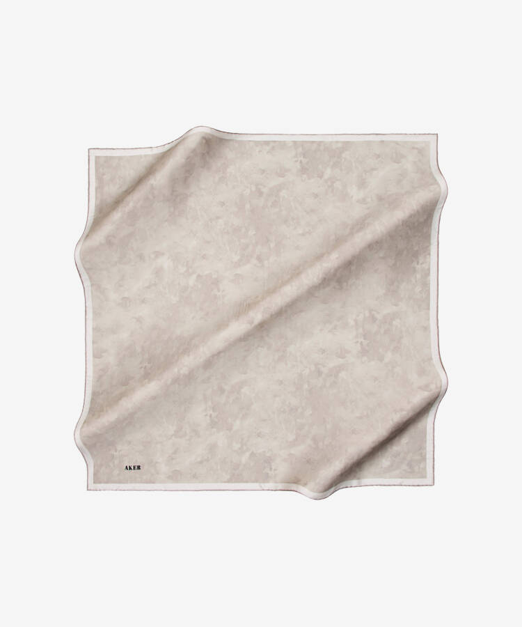 Renkli 90X90 Aker İpek Tivil Eşarp - 1