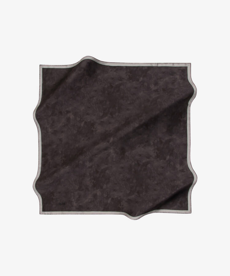 Renkli 90X90 Aker İpek Tivil Eşarp - 1