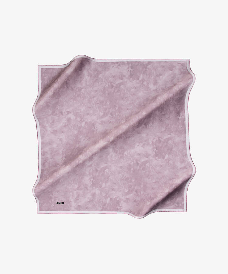Fırça Desenli 90X90 Aker İpek Tivil Eşarp - 1