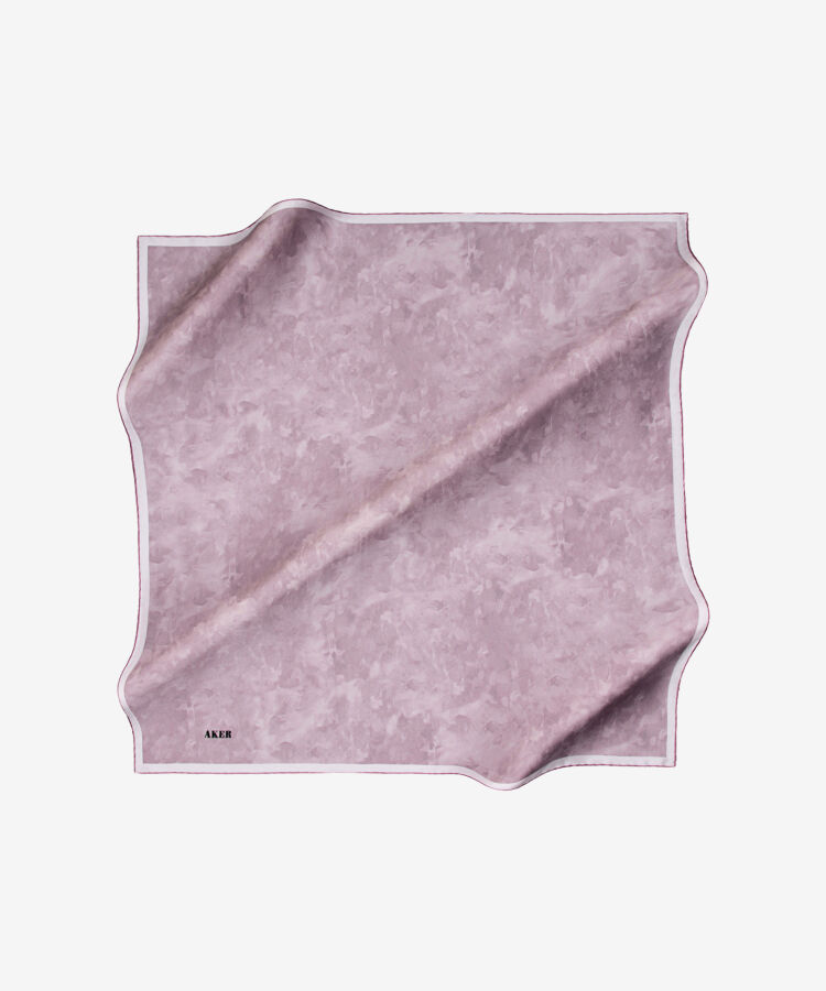 Açık Mor 90X90 İpek Twill Eşarp - 1