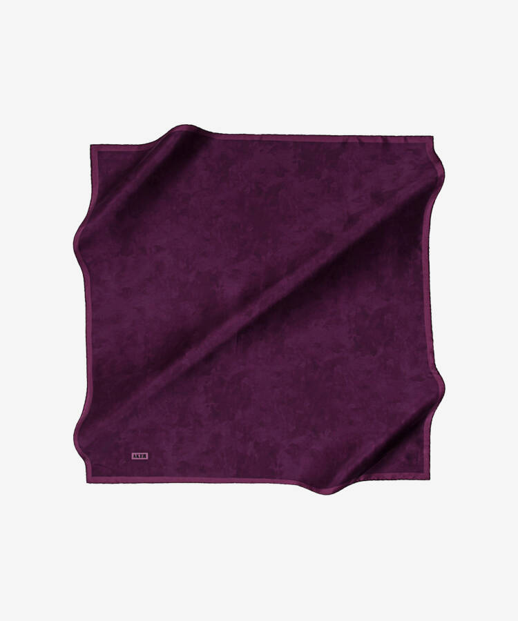 Fırça Desenli 90X90 Aker İpek Tivil Eşarp - 1