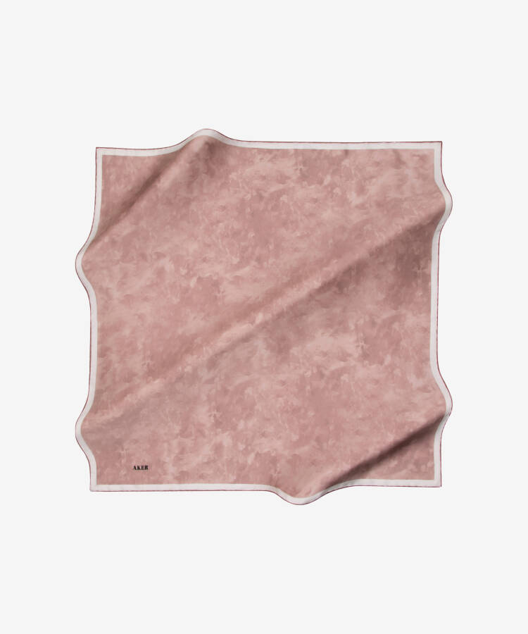 Renkli 90X90 Aker İpek Tivil Eşarp - 1