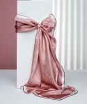 Pembe 90X90 İpek Twill Eşarp - 2