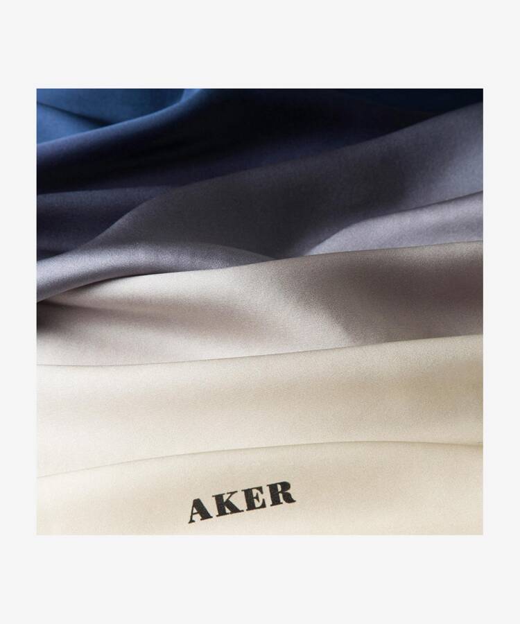 Fırça Desenli 90X90 Aker İpek Krep Saten Eşarp - 3