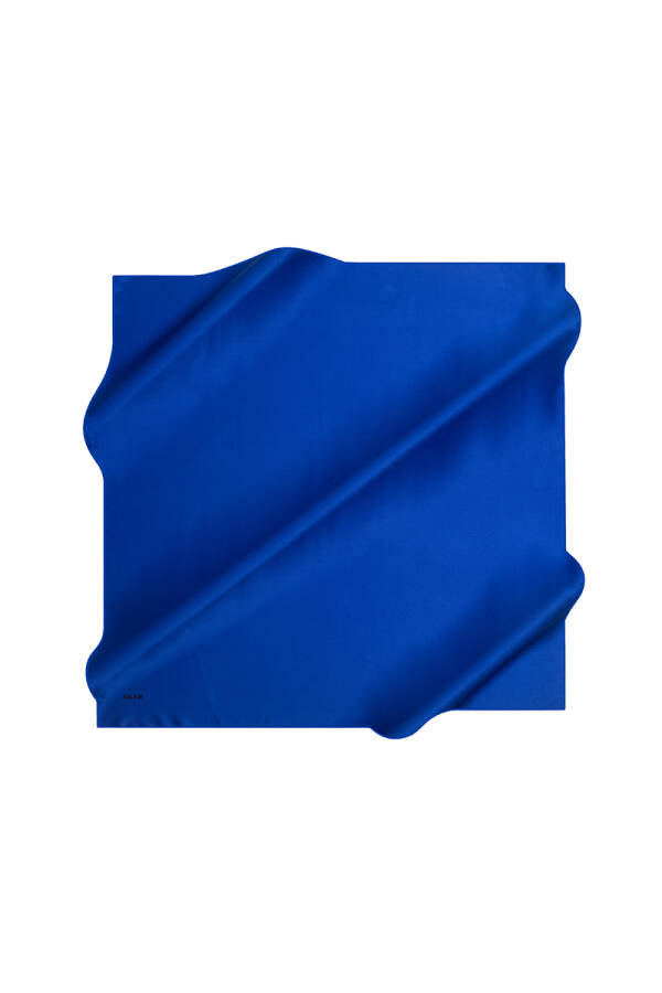 Düz Renk 90X90 Aker Düz Taşlanmış İpek Krep Saten Eşarp - 1