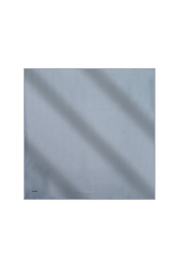 Düz Renk 90X90 Aker Düz Taşlanmış İpek Krep Saten Eşarp - 1