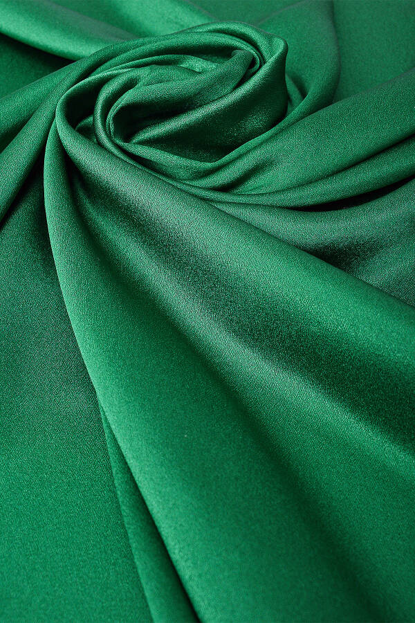 Düz Renk 90X90 Aker Düz Taşlanmış İpek Krep Saten Eşarp - 2