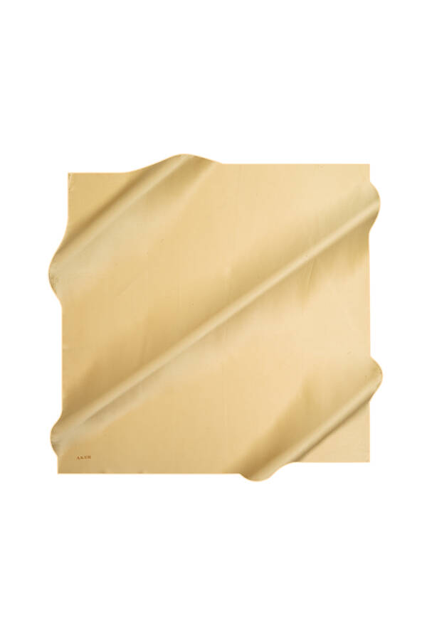 Düz Renk 90X90 Aker Düz Taşlanmış İpek Krep Saten Eşarp - 1