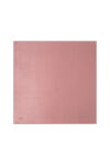 Pembe 90X90 Düz Taşlanmış İpek Krep Saten Eşarp 