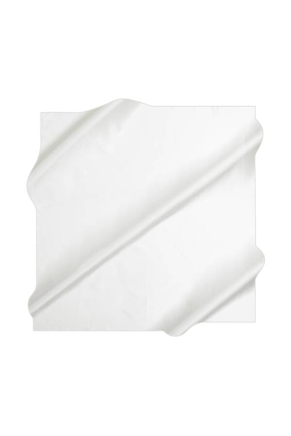 Düz Renk 90X90 Aker Düz Taşlanmış İpek Krep Saten Eşarp - 1