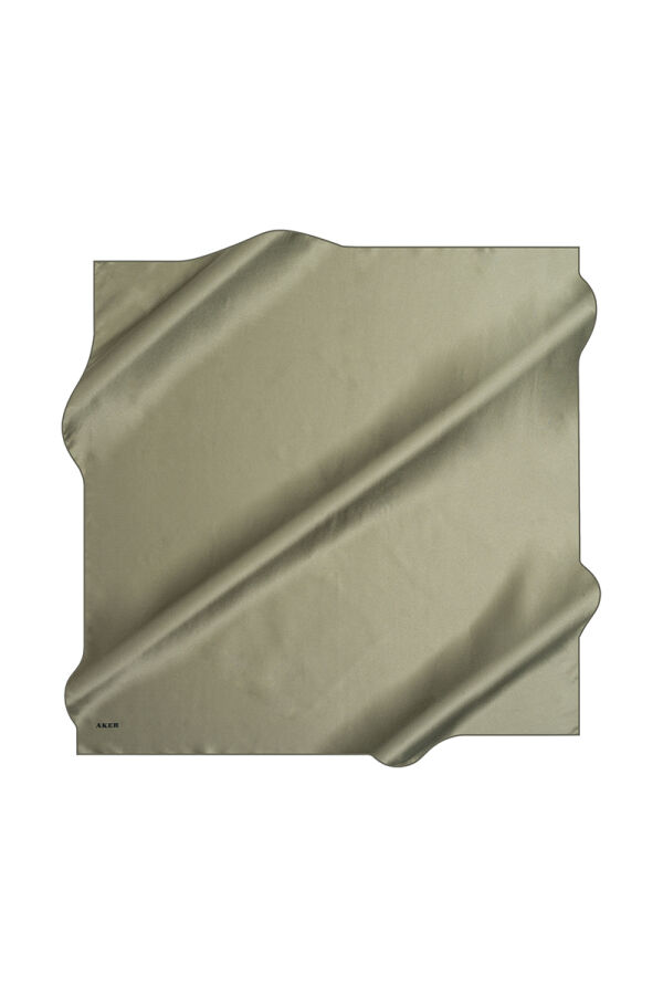 Açık Yeşil 90X90 Düz Twill Eşarp - Aker