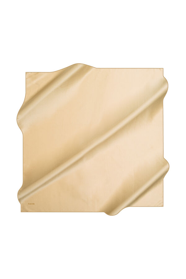Sarı 90X90 Düz Twill Eşarp - 1