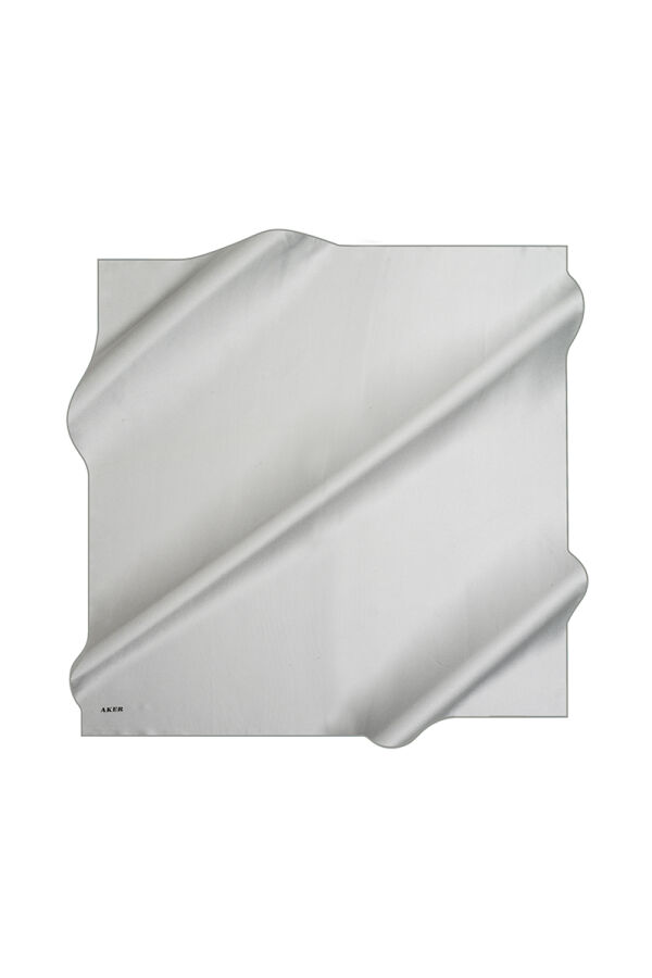 Açık Gri 90X90 Düz Twill Eşarp - 1