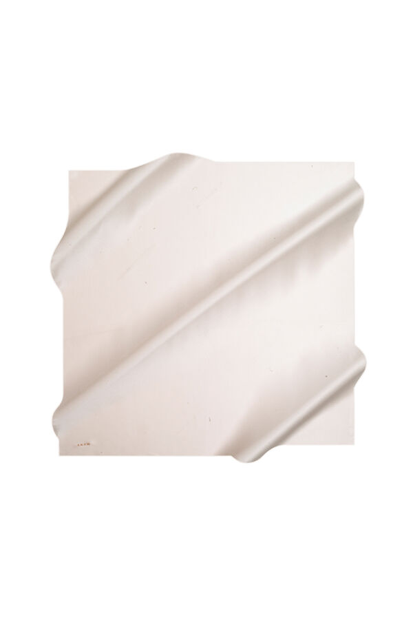 Krem 90X90 Düz Twill Eşarp - 1