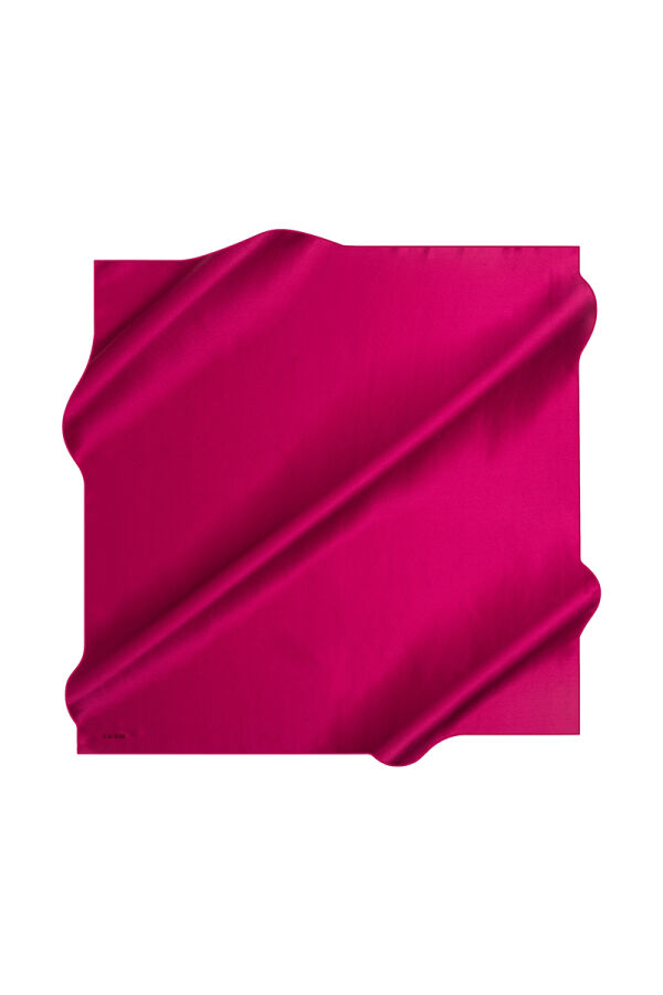 Pembe 90X90 Düz Twill Eşarp - Aker