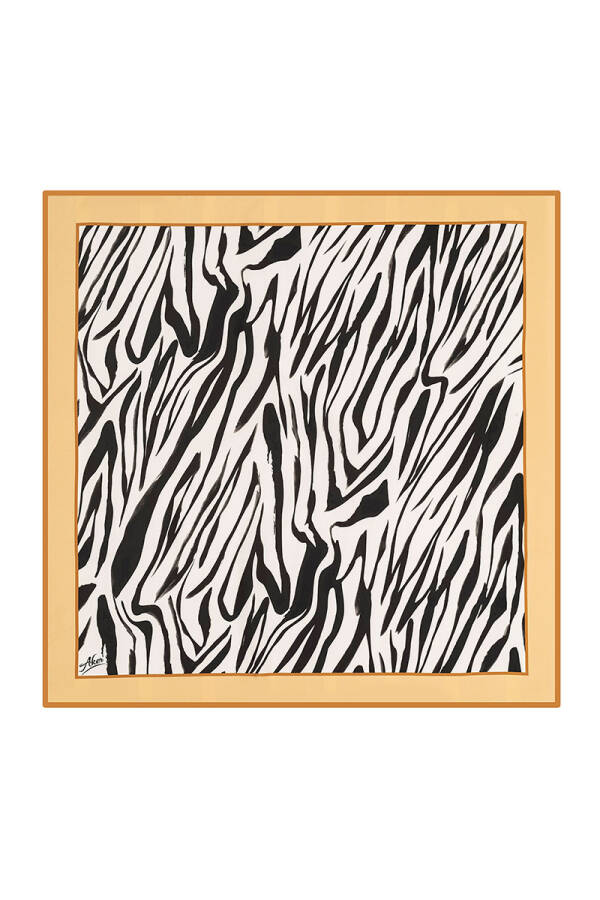 Zebra Desenli 90X90 Aker Polyester Tivil - 1