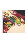 Bej 90X90 Polyester Twill Eşarp 
