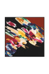 Siyah 90X90 Polyester Twill Eşarp 