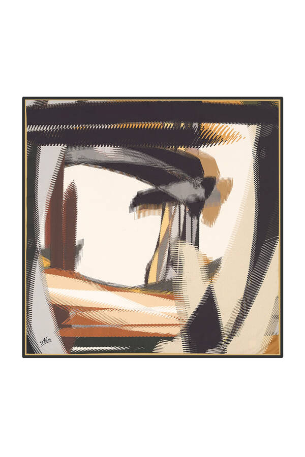 Renkli 90X90 Aker Polyester Tivil - 1