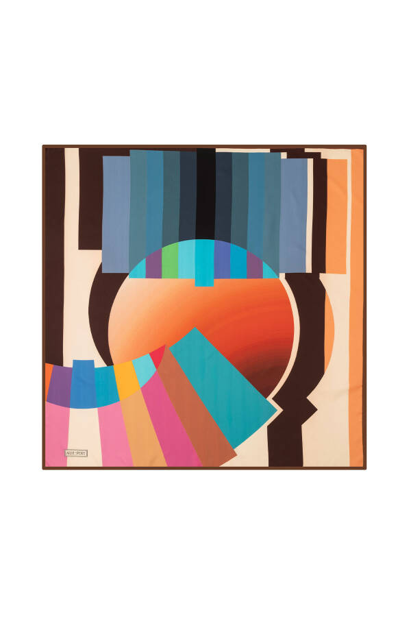 Geometrik Desenli 90X90 Angel - 1