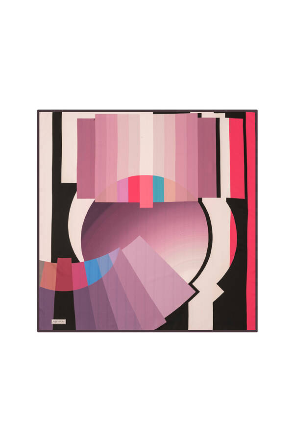 Geometrik Desenli 90X90 Angel - 1