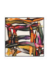 Geometrik Desenli 90X90 Aker Angel Eşarp 
