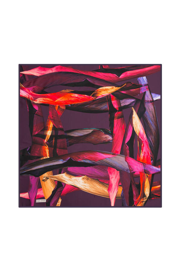 Geometrik Desenli 90X90 Aker Angel Eşarp - 1