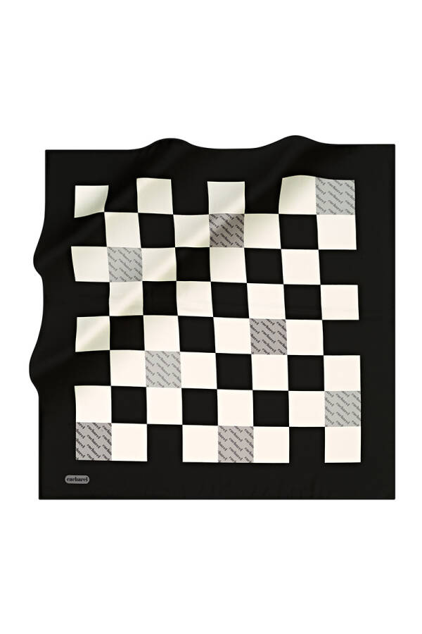 Geometrik Desenli 90X90 Cacharel Tivil Eşarp - 1