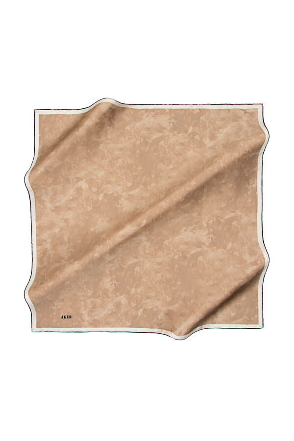 Kiremit 90X90 Aker İpek Koton Eşarp - Aker