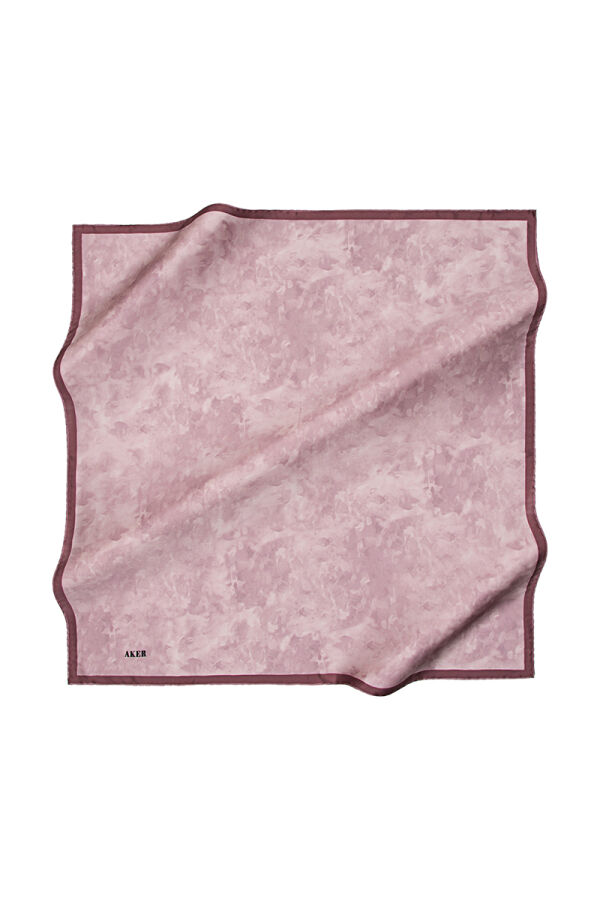 Pudra 90X90 Aker İpek Koton Eşarp - Aker