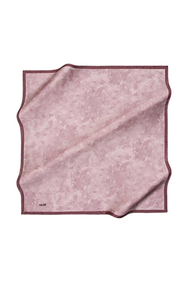 Fırça Desenli 90X90 Aker İpek Koton Eşarp - Aker