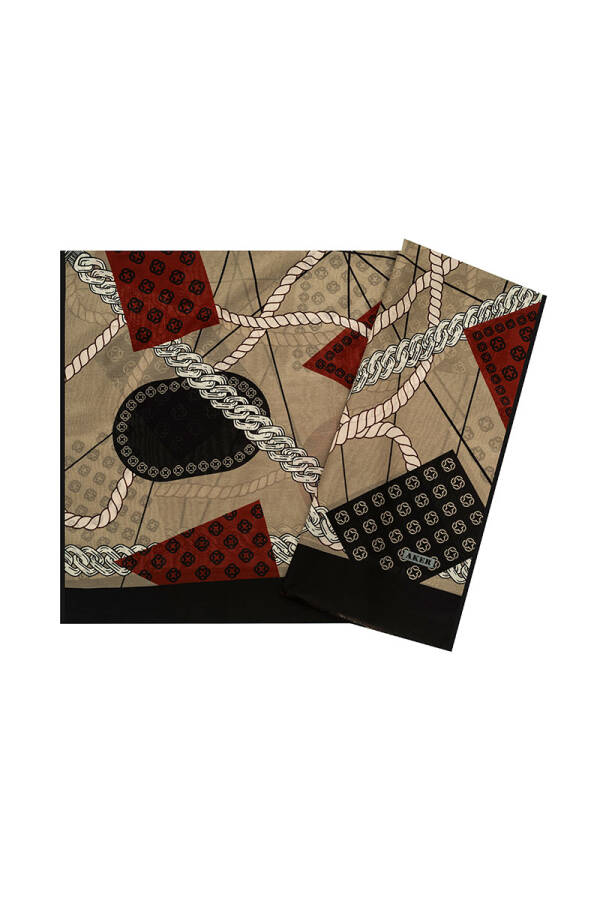 Zincir Desenli 75X200 İpek Koton Etol - 1