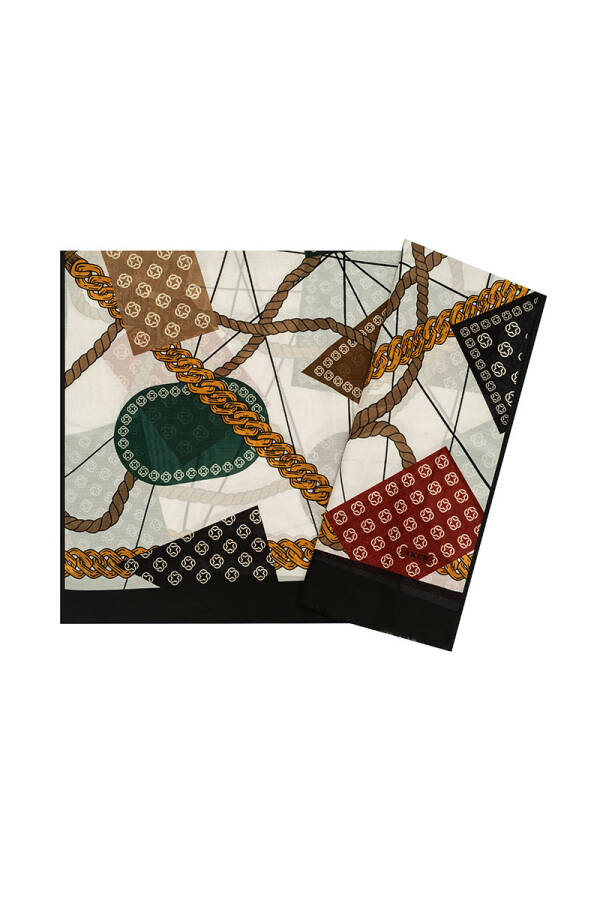 Zincir Desenli 75X200 İpek Koton Etol - 1