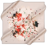 Renkli 90X90 İpek Krep Saten 