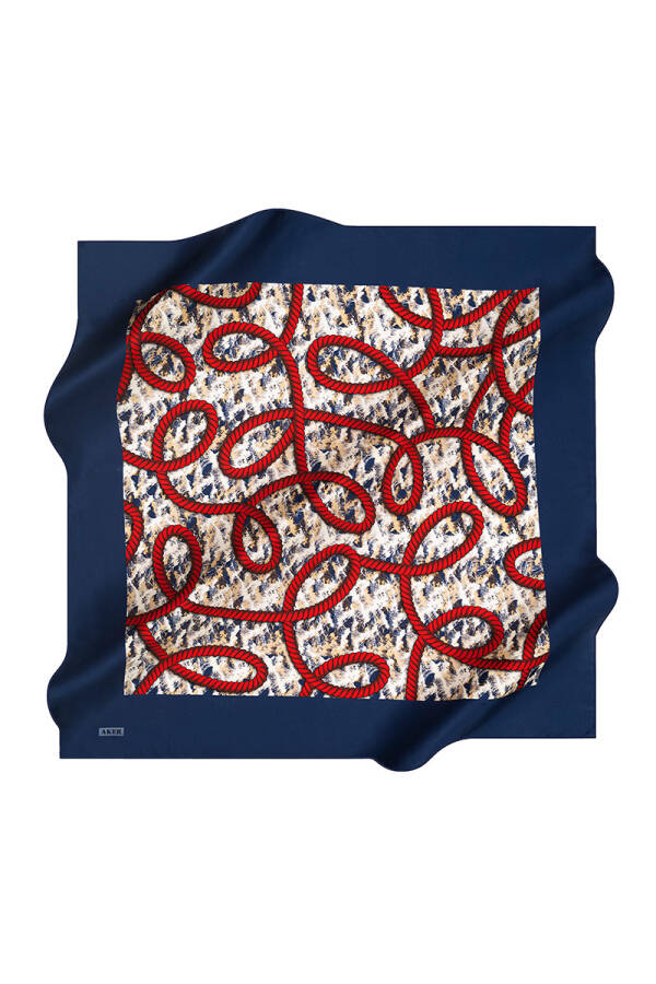 Renkli 90X90 İpek Krep Saten - Aker