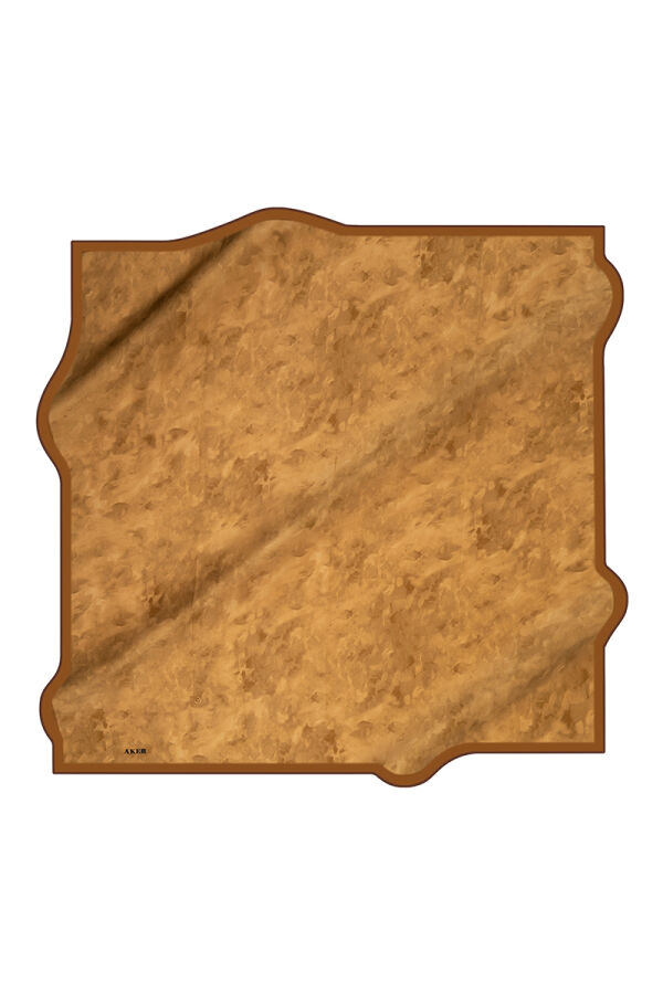 Camel 90X90 İpek Krep Saten Eşarp - 1