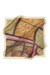 Geometrik Desenli 90X90 İpek Krep Saten 