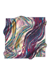 Mavi 90X90 İpek Krep Saten 