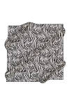Geometrik Desenli 90X90 İpek Krep Saten 