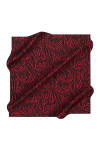 Geometrik Desenli 90X90 İpek Krep Saten 