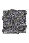 Geometrik Desenli 90X90 İpek Krep Saten 