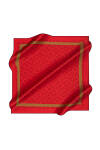 Geometrik Desenli 90X90 İpek Krep Saten - 1
