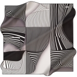 Renkli 90X90 İpek Krep Saten 